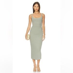 Bec & Bridge Be Mine Square Neck Dress in Sage size US 4